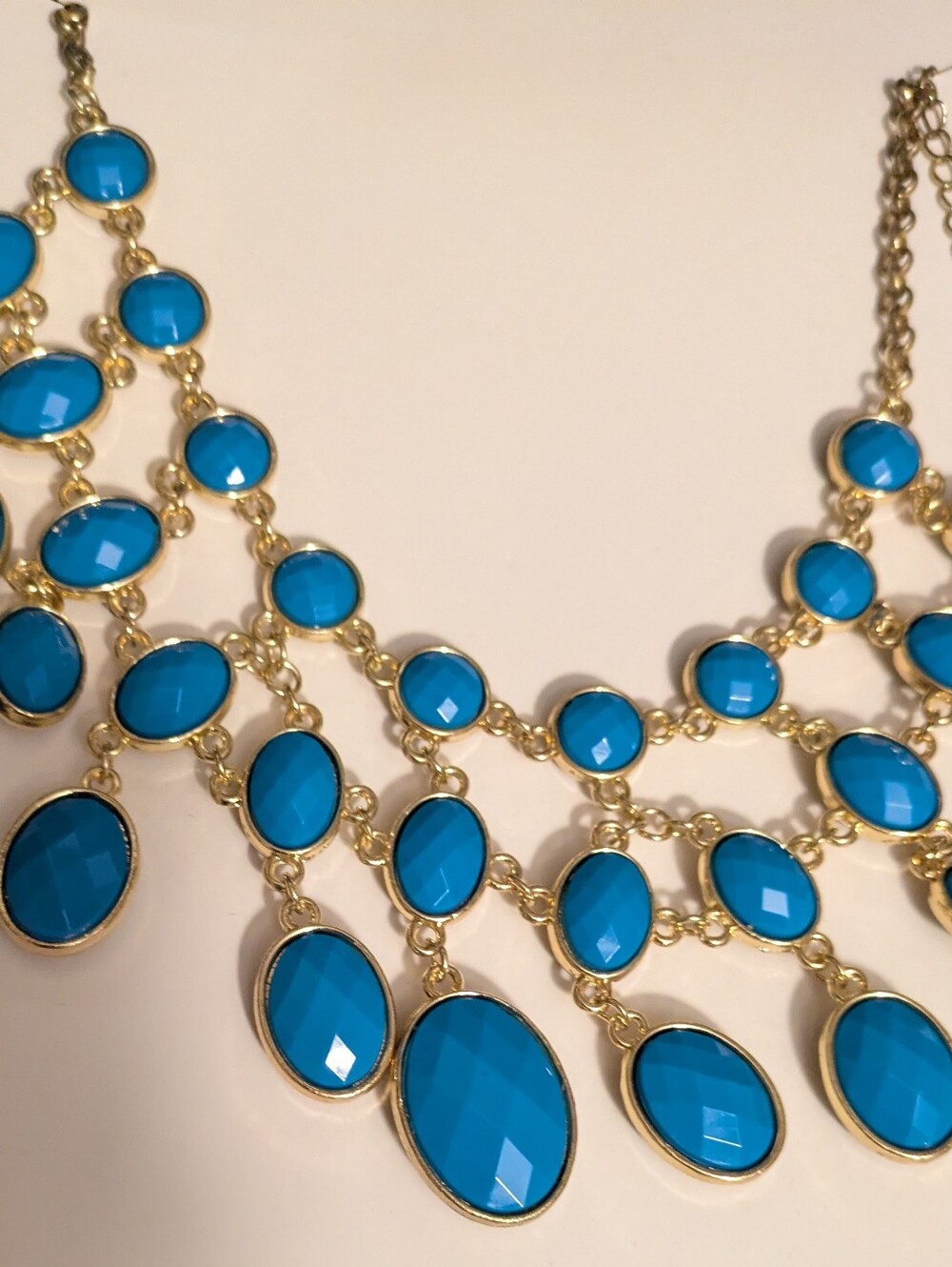 Necklace Turquoise Brown Reversible Beaded Necklace